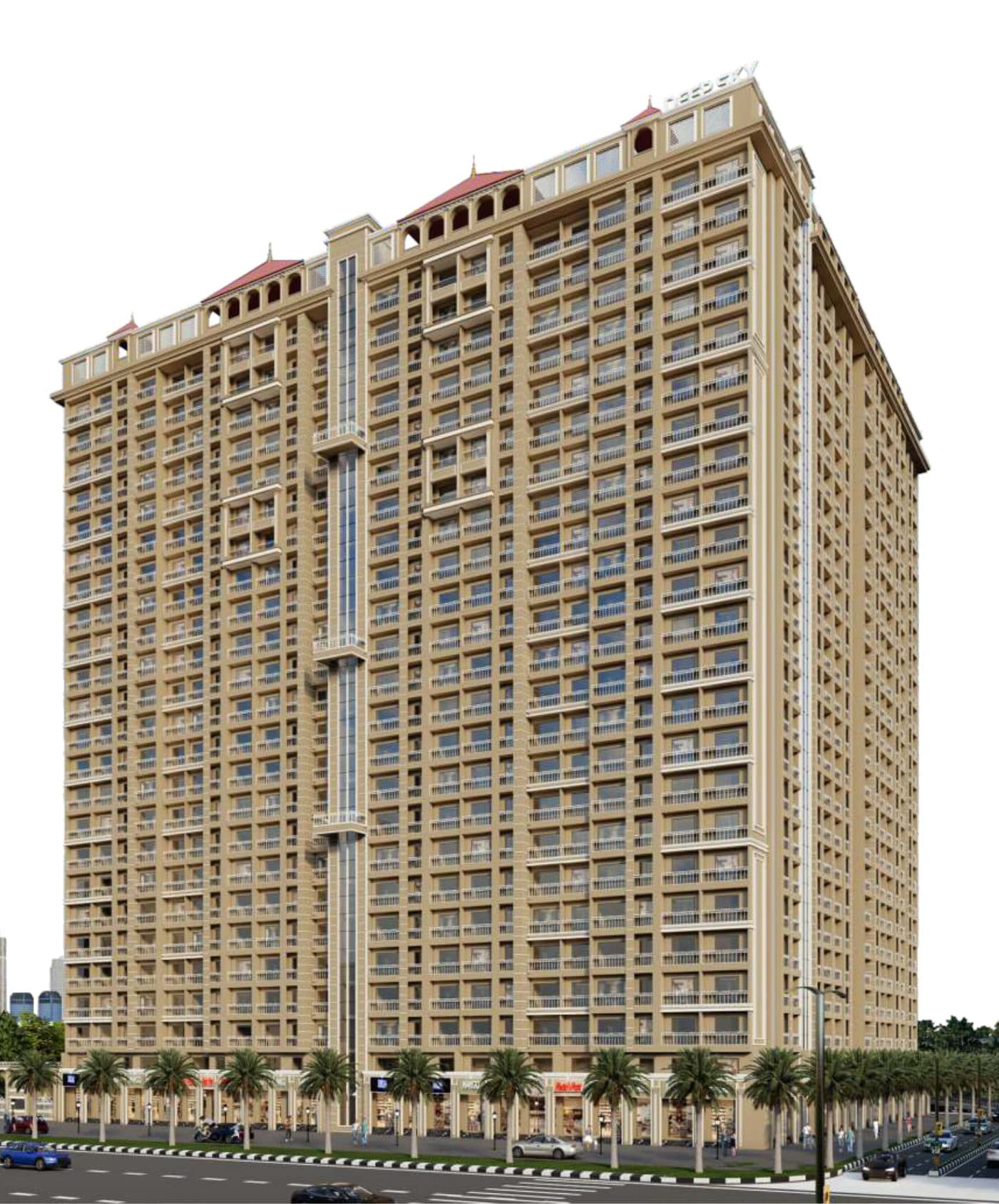 Deep Sky 23-storey residential tower, Vasai East